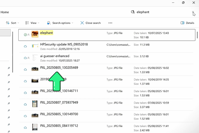 Copilot+ semantic search in Windows 11 finding files and photos by meaning rather than exact words